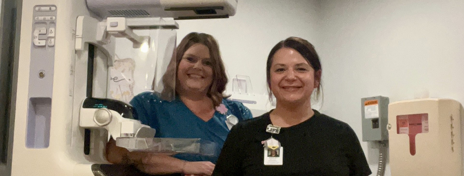 Pictured are Hope Brown and Ashley Skaggs, Mammography Technologists.