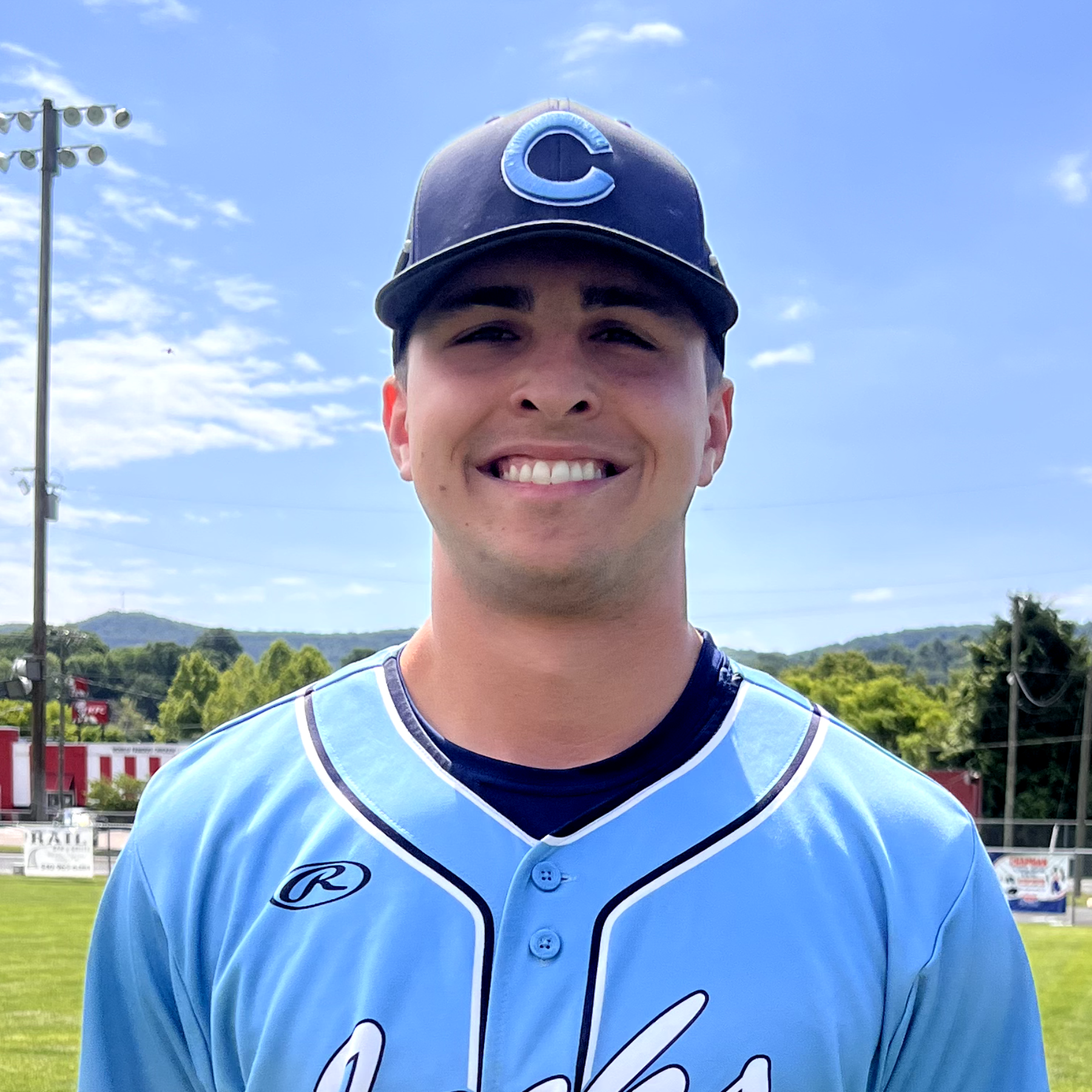 Kelven Perera delivered a two-run single to center field, extending the Covington Lumberjacks' lead to 7-0. Photo: Elizabeth Kirby
